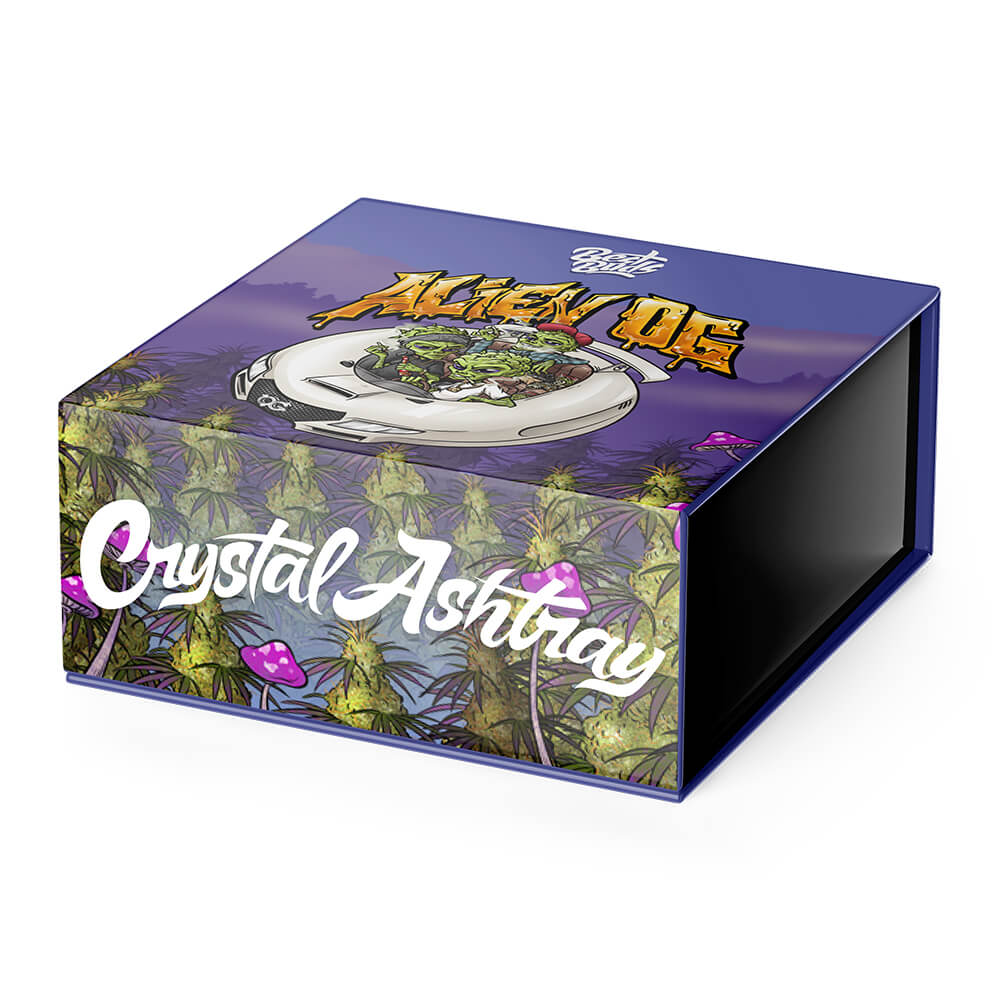 POPELNÍK Z KŘIŠŤÁLOVÉHO SKLA - ALIEN OG - 1 KS