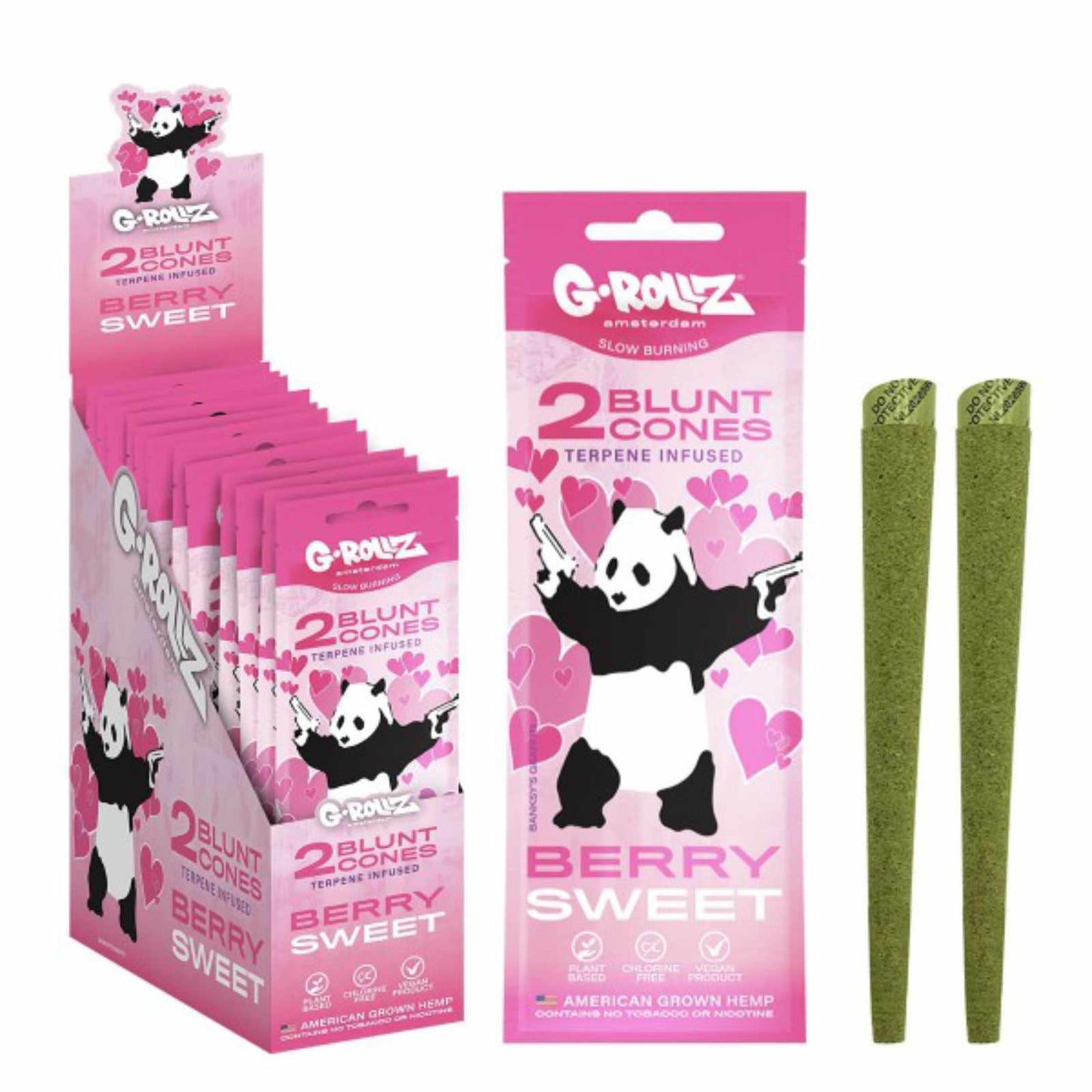 PŘEDBALENÉ BLUNTY S TERPENY BERRY SWEET - 12KS/BOX