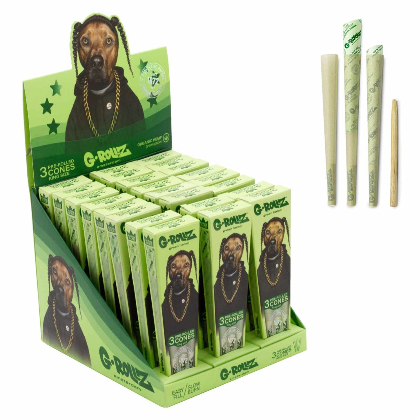 CONES PETS ROCK RAP KING SIZE - 24KS/BOX