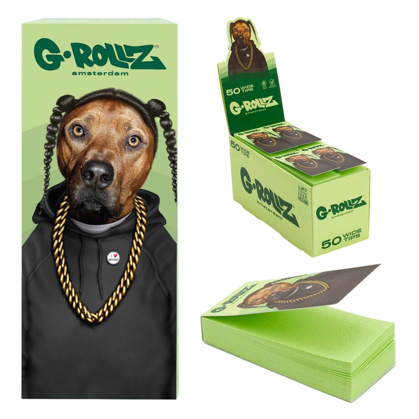 FILTRY PETS ROCK RAP GREEN - 24KS/BOX