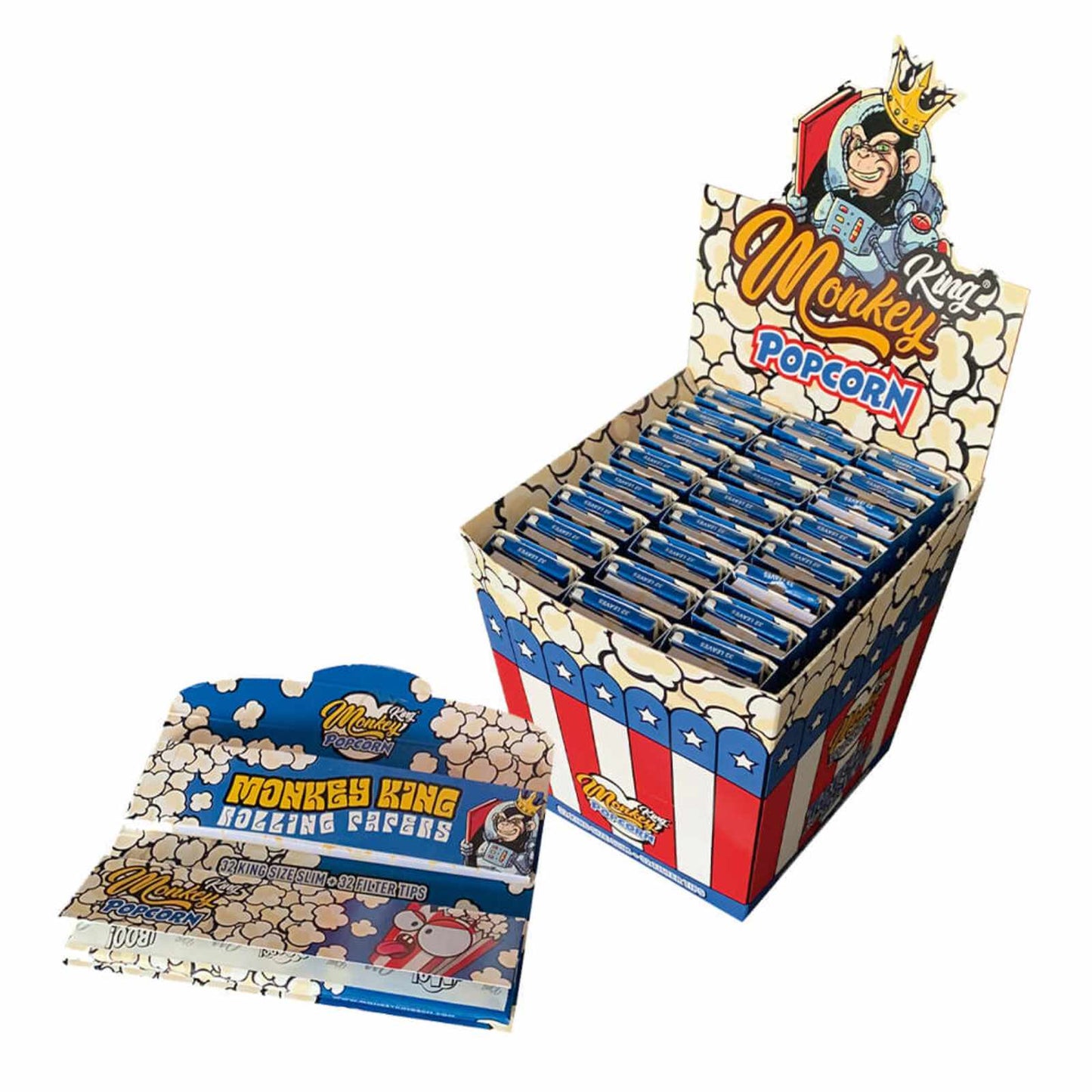 PAPÍRKY + FILTRY POPCORN SMELL EDITION KING SIZE SLIM - 24KS/BOX