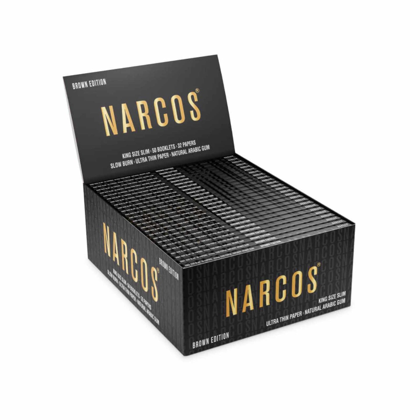 PAPÍRKY NARCOS BROWN EDITION KING SIZE SLIM - 50KS/BOX