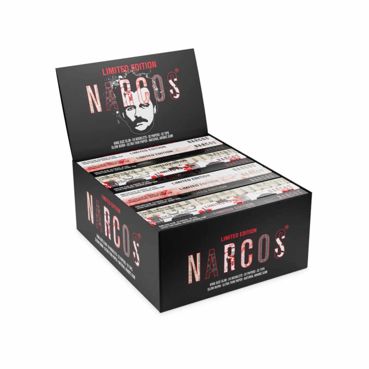 PAPÍRKY + FILTRY NARCOS LIMITED EDITION KING SIZE SLIM - 24KS/BOX
