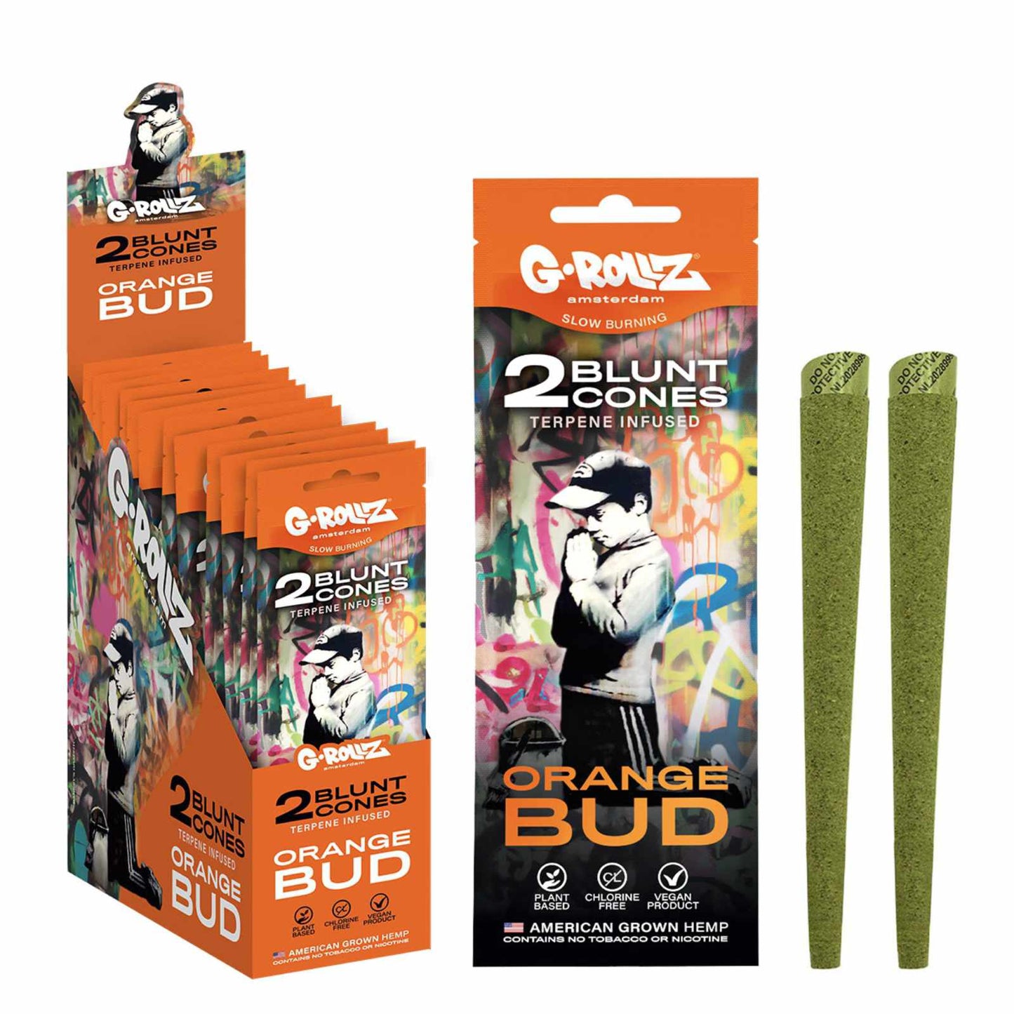 PŘEDBALENÉ BLUNTY S TERPENY ORANGE BUD - 12KS/BOX