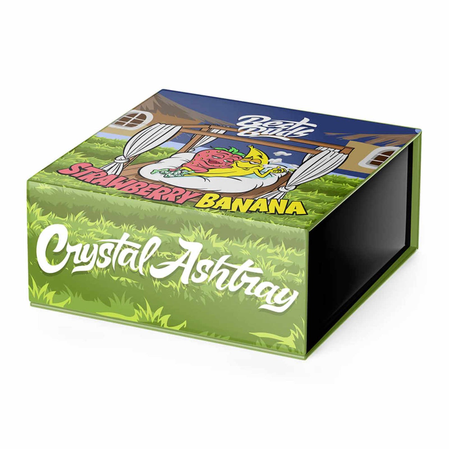 POPELNÍK Z KŘIŠŤÁLOVÉHO SKLA - STRAWBERRY BANANA - 1 KS