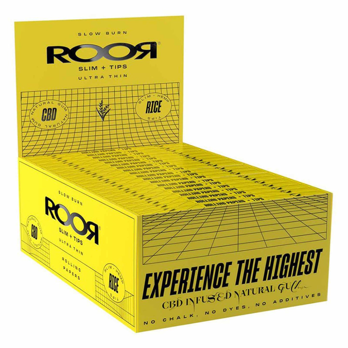 CBD PAPERS + FILTERS RICE KING SIZE SLIM - 32 PCS/BOX
