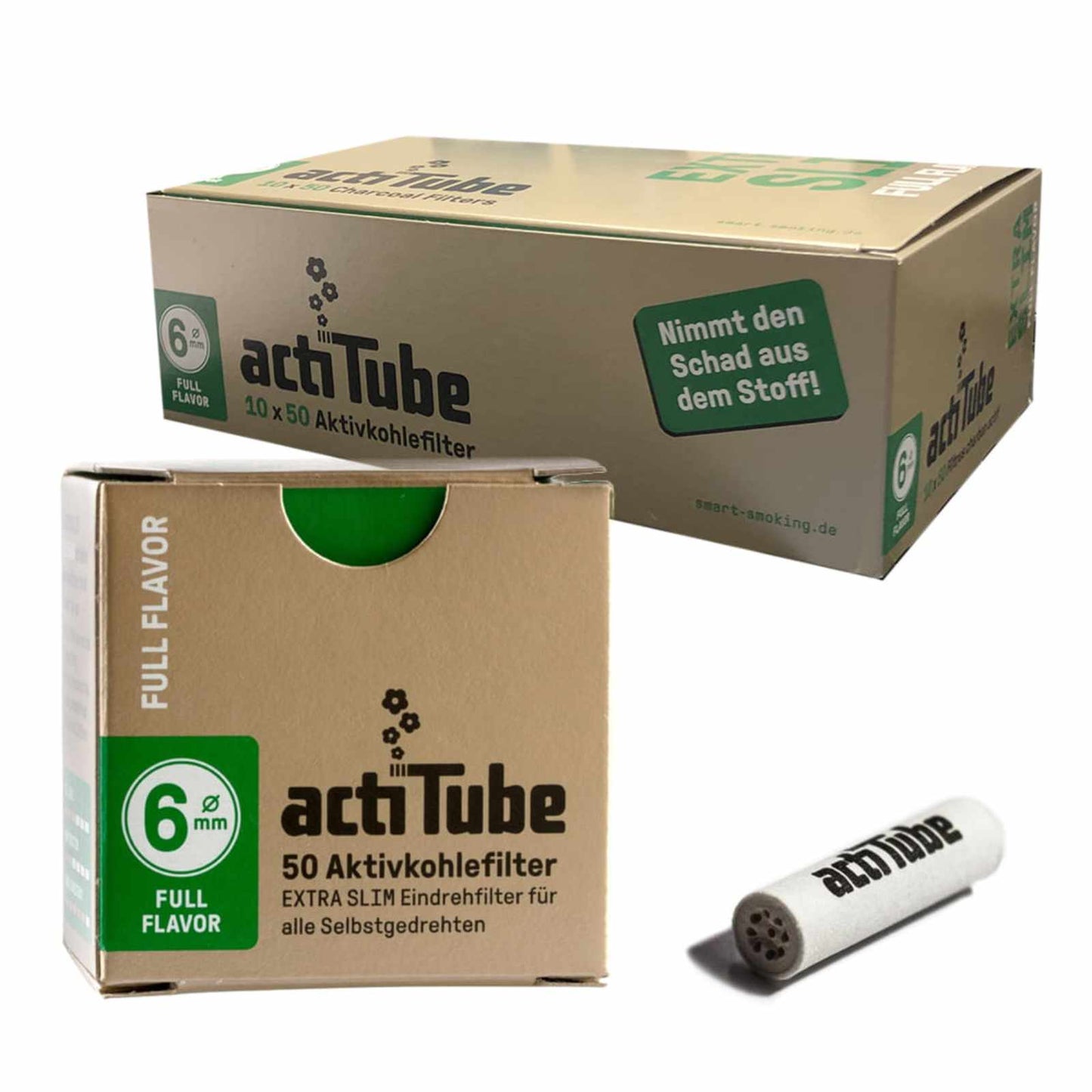 EXTRA SLIM CARBON FILTERS - 10PCS/BOX
