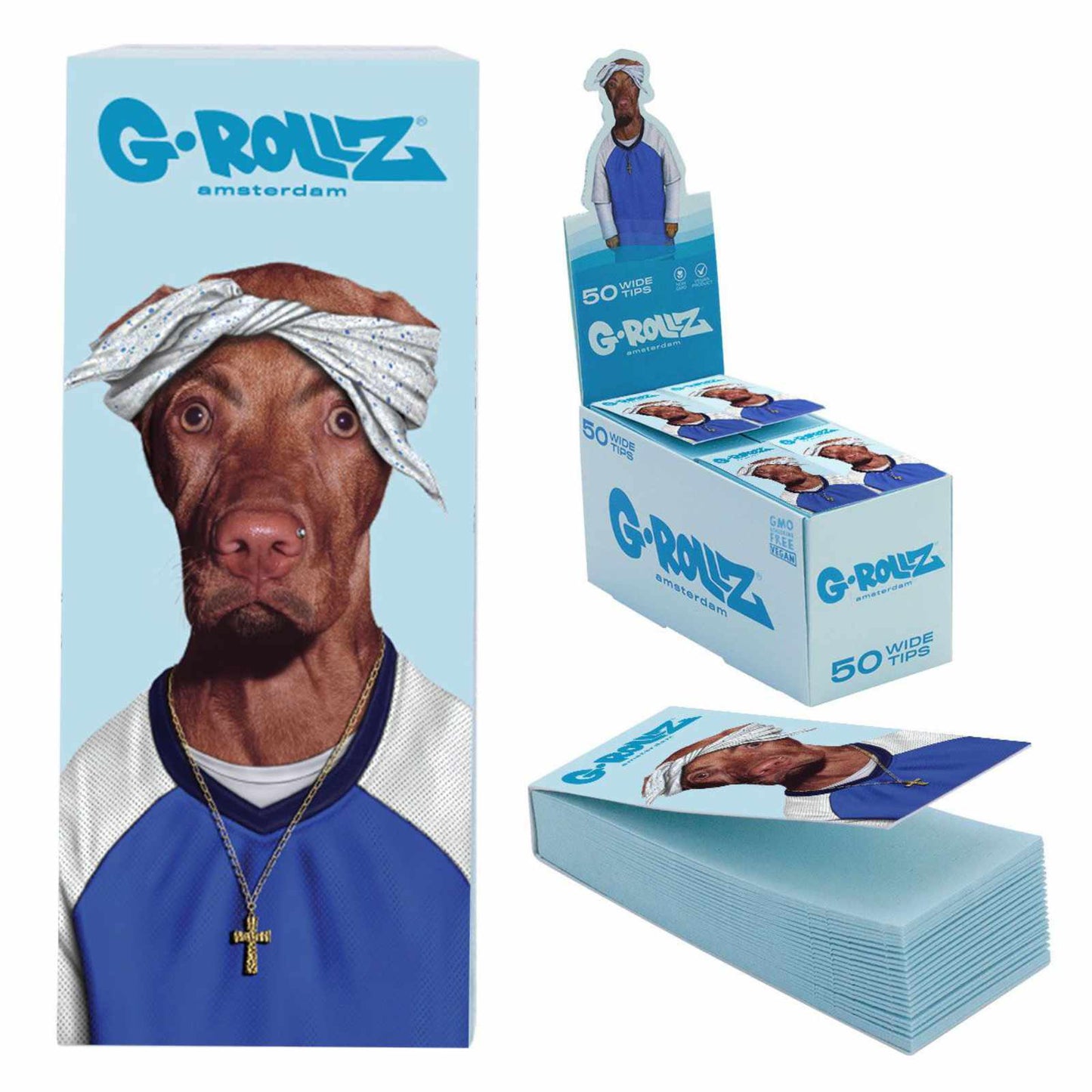 TWO RAP BLUE FILTERS - 24 PCS/BOX