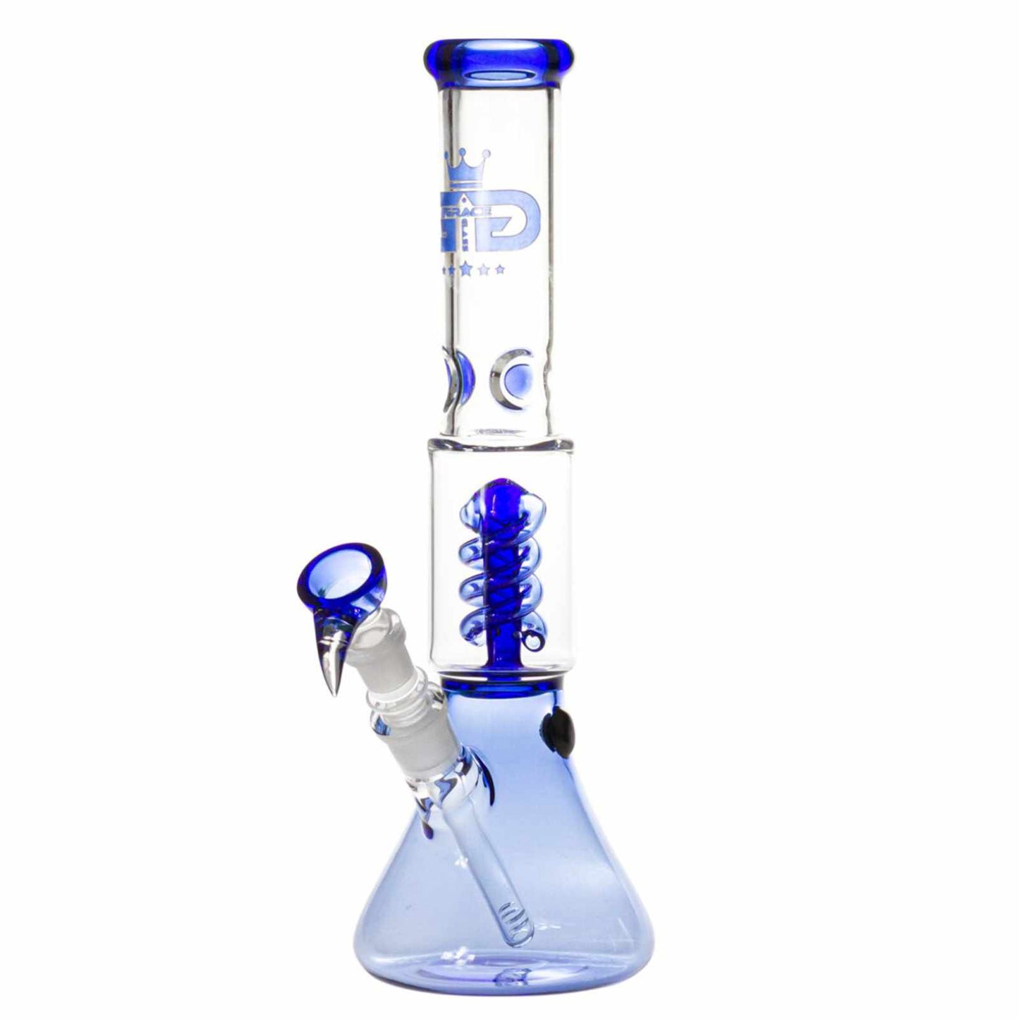 SKLENĚNÝ BONG GRACE GLASS SMALL BOY MODRÝ 34,5 CM - 1 KS