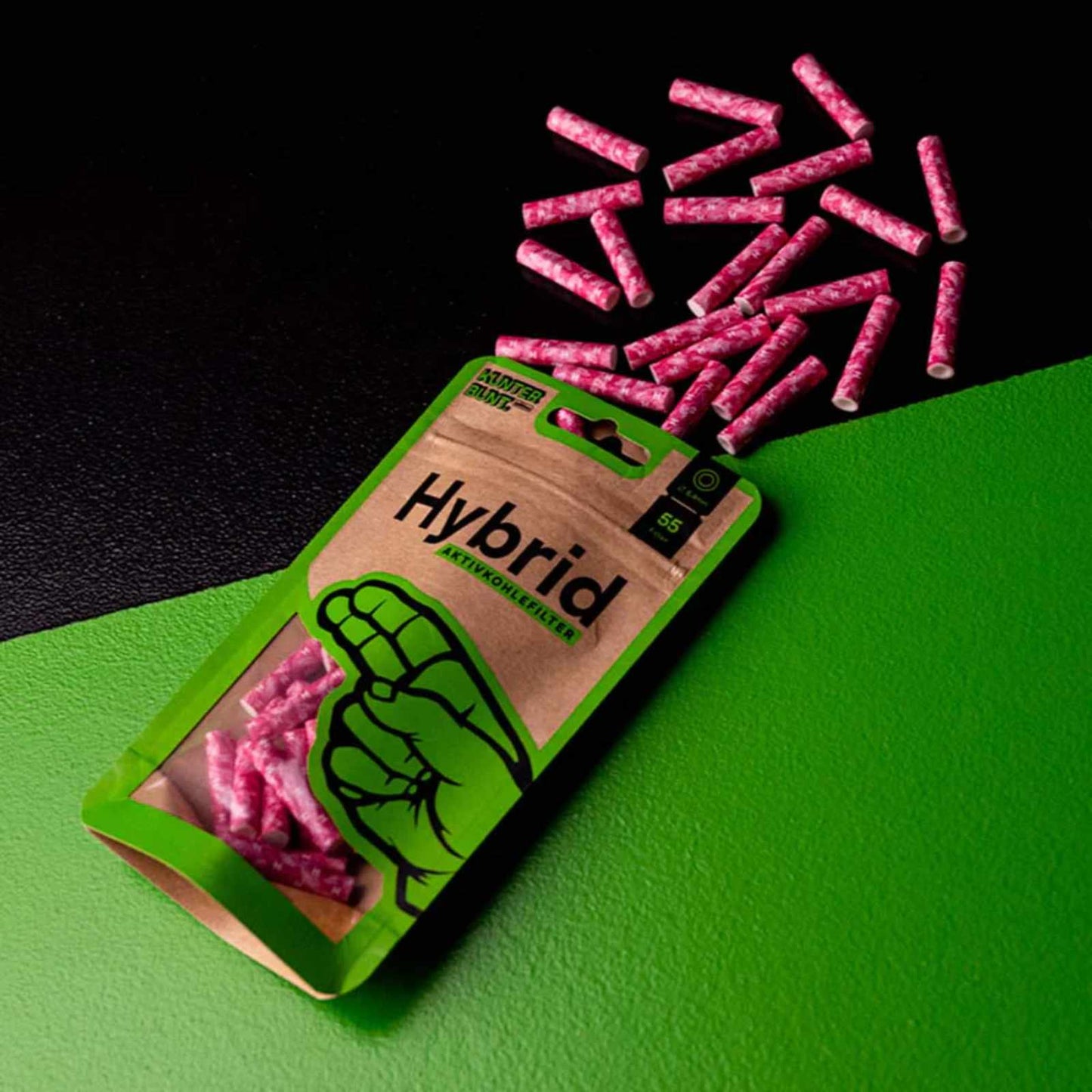 FILTRY UHLÍKOVÉ PINK - BALENÍ 55 KS -  1 KS