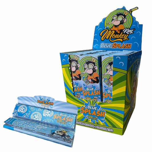 PAPERS + FILTERS BLUE SPLASH SMELL EDITION KING SIZE SLIM - 24 PCS/BOX