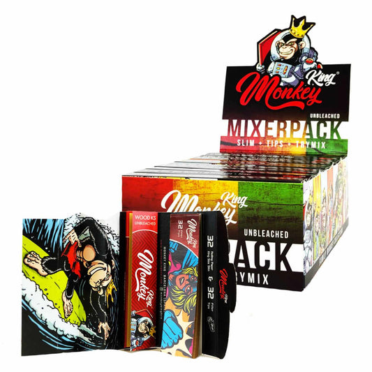 PAPERS + FILTERS + ROLLING TRAY MIXER PACK KING SIZE SLIM - 24PCS/BOX