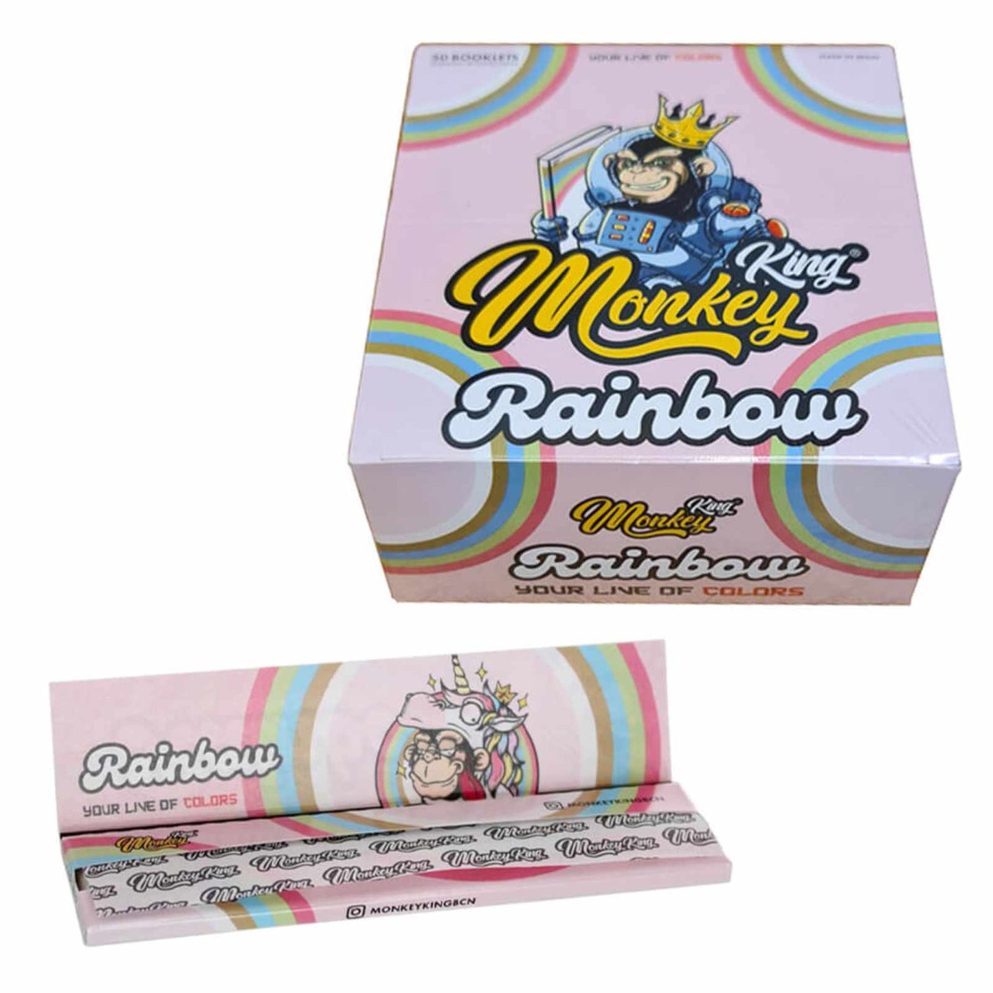 PAPERS RAINBOW KING SIZE SLIM - 50 PCS/BOX