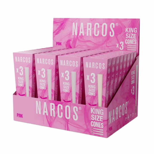 CONES NARCOS PINK KING SIZE - 32KS/BOX