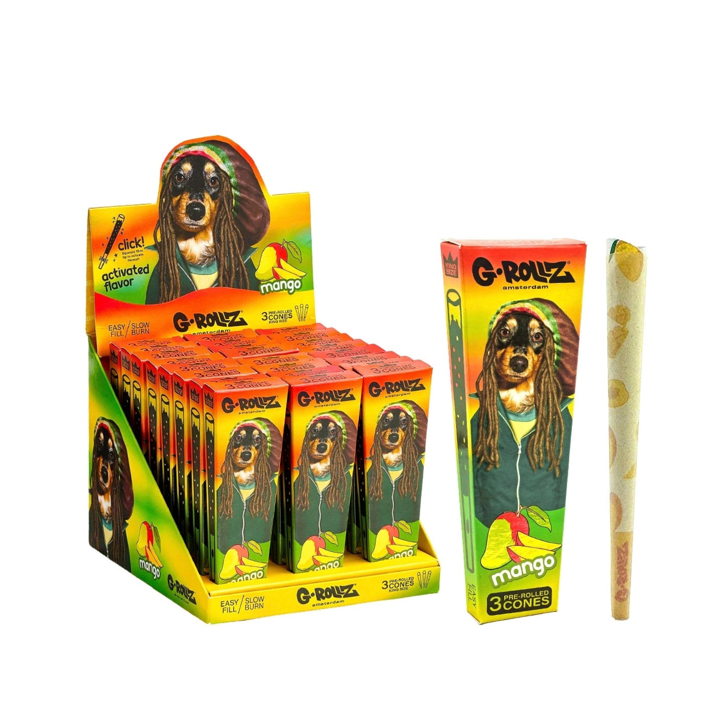 CONES POP FILTER OCHUCENÉ MANGO - 24KS/BOX