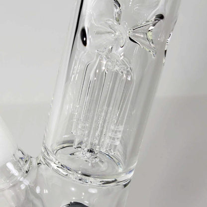 SKLENĚNÝ BONG S PERKOLACÍ 30 CM MODRÝ - 1 KS