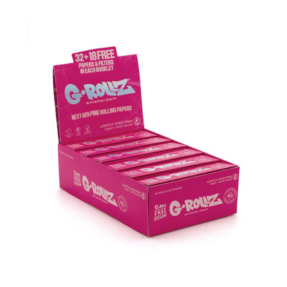 PAPÍRKY + FILTRY LIGHTLY DYED PINK PINK KING SIZE SLIM - 24KS/BOX