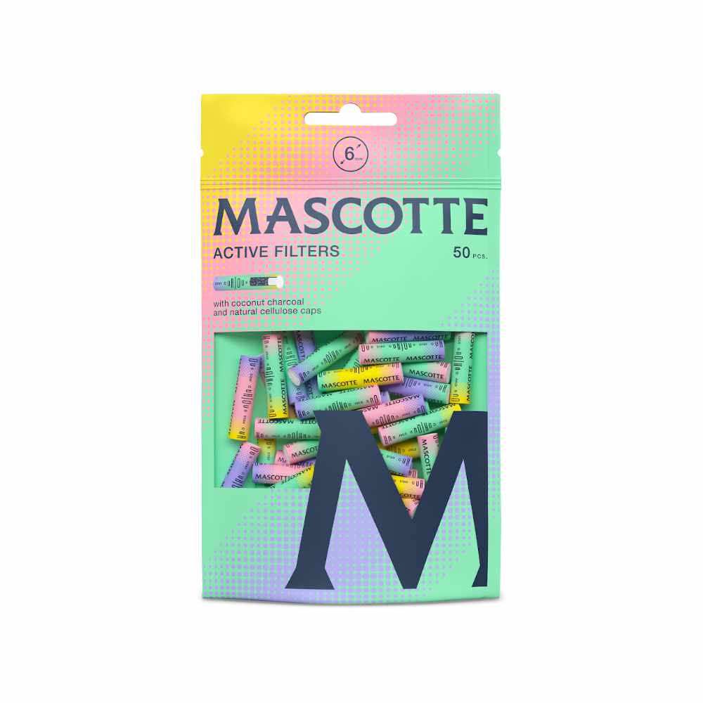 FILTRY UHLÍKOVÉ RAINBOW SLIM - BALENÍ 50 KS - 1 KS