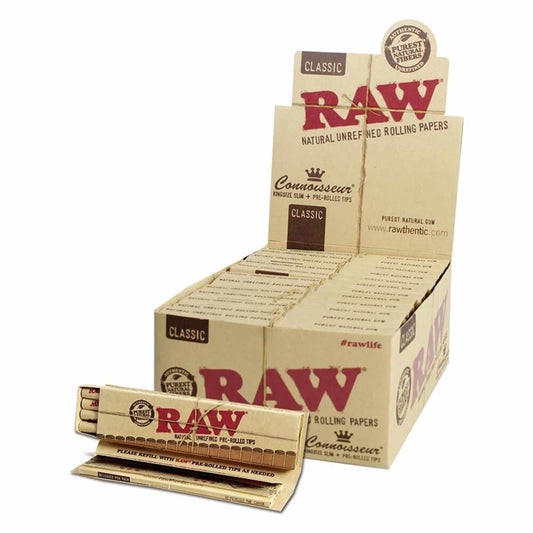 PAPERS + PRE-ROLLED FILTERS CLASSIC KING SIZE SLIM - 24 PCS/BOX