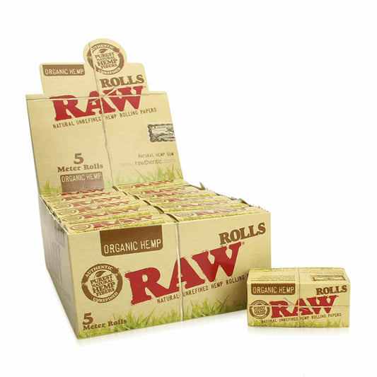 ROLLS ORGANIC HEMP KING SIZE SLIM 5 M - 24PCS/BOX