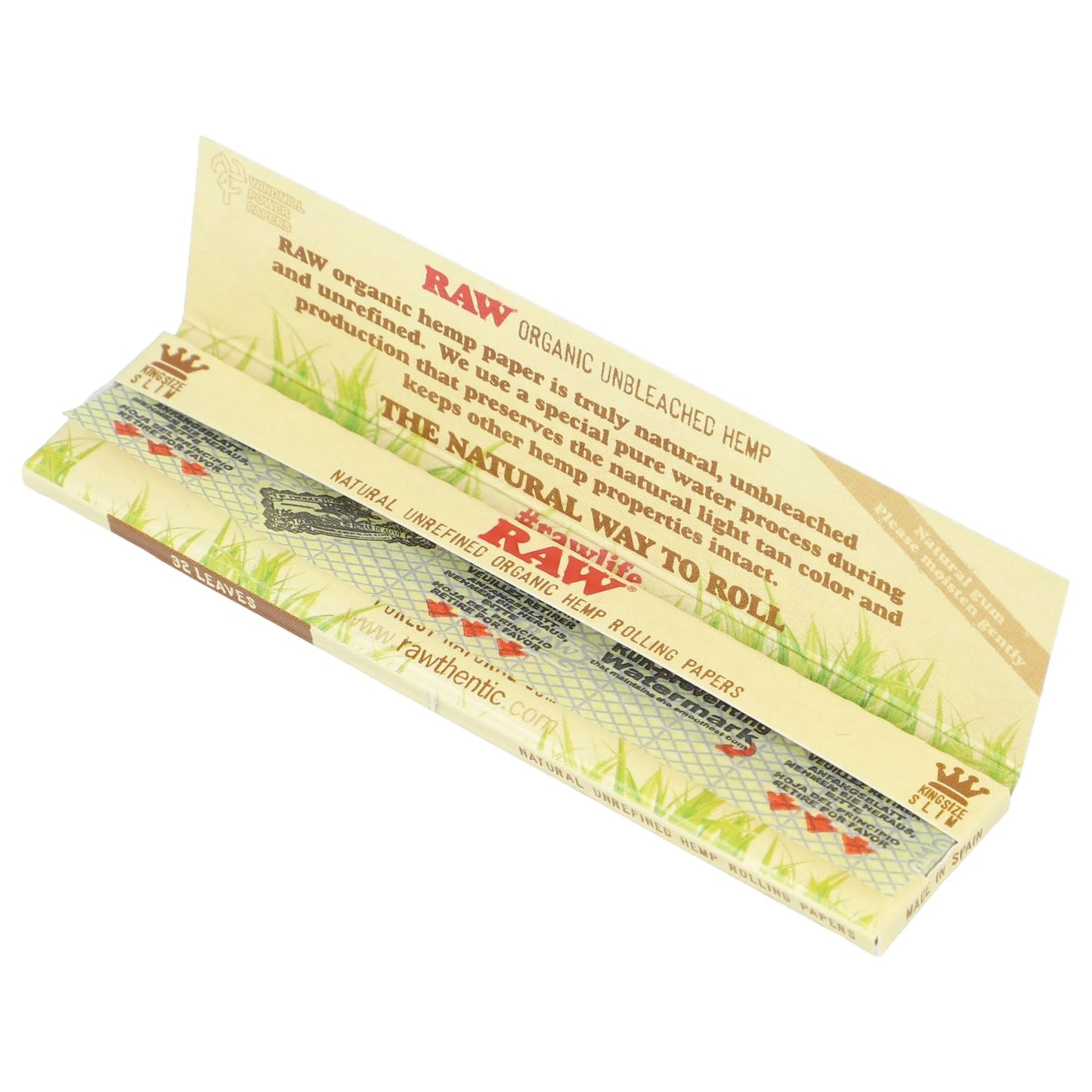 PAPÍRKY ORGANIC HEMP KING SIZE SLIM - 50KS/BOX