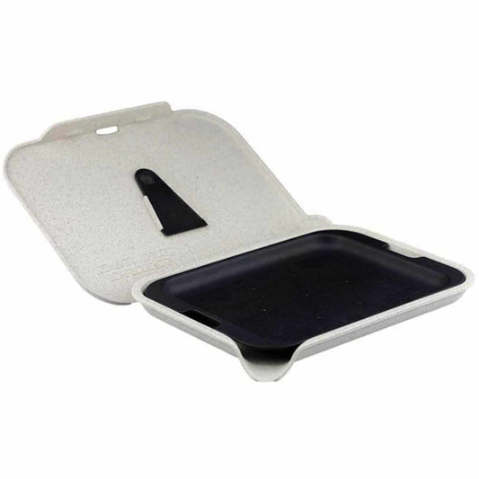 ROLLING TRAY WITH LID WHITE - 1PCS