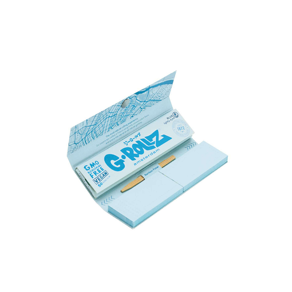 PAPÍRKY + FILTRY LIGHTLY DYED BLUE KING SIZE SLIM - 24KS/BOX