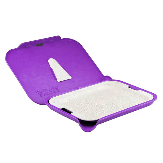 ROLLING TRAY WITH LID PURPLE - 1PCS