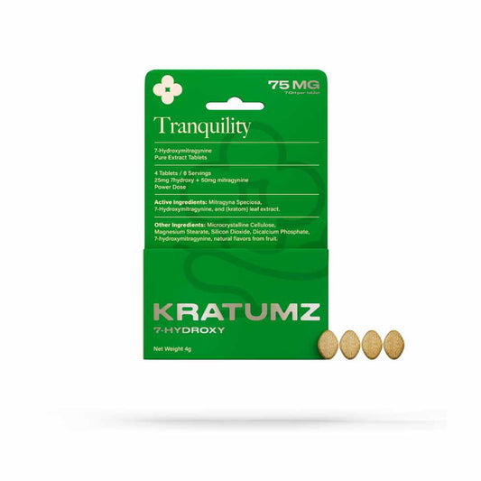 7-OH KRATOM PILLS TRANQUILITY - 75 MG - 1 PCS